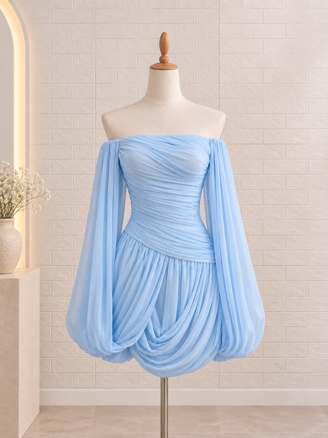 Allure Dress ( baby blue )