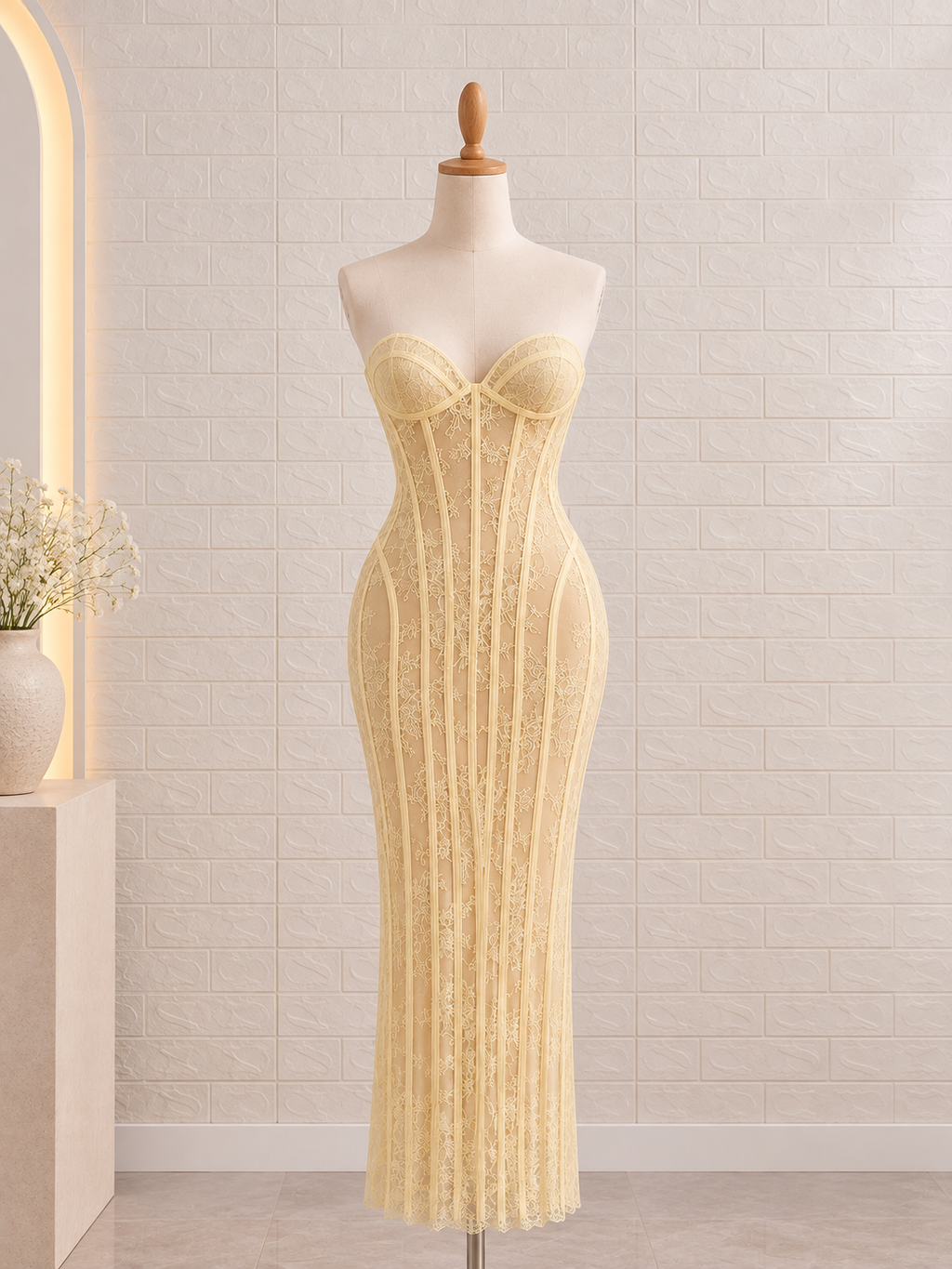 Sienna Dress ( soft yellow )