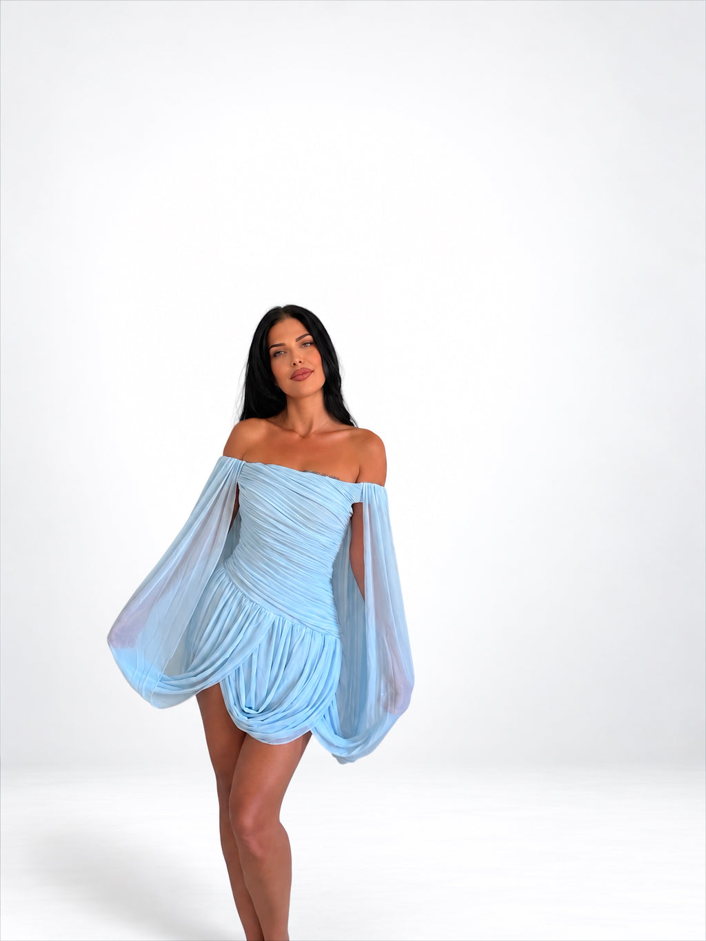 Allure Dress ( baby blue )